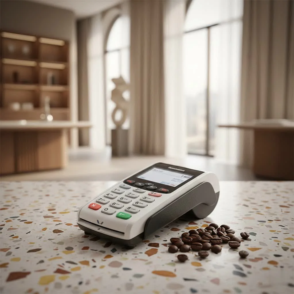 Shopify Tap & Chip Reader processing a contactless payment