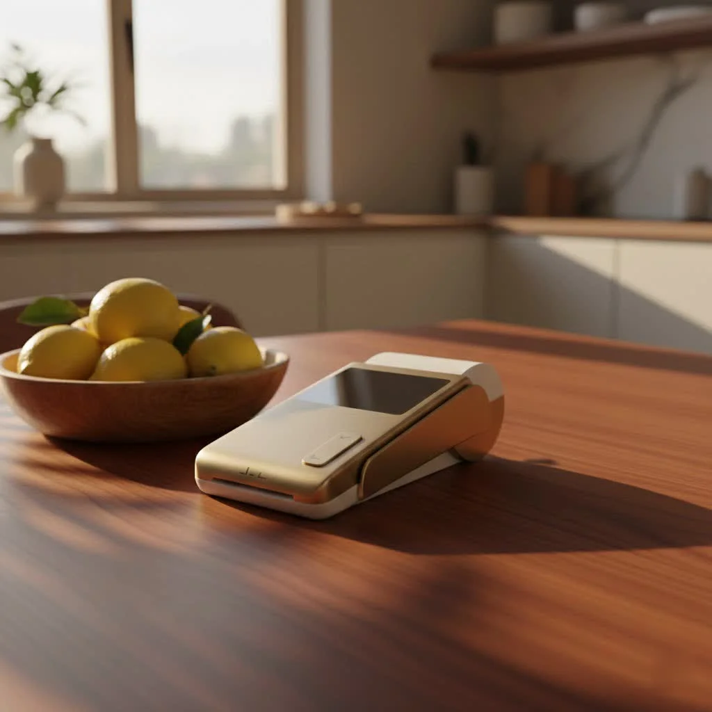 Square Up card reader processing a payment